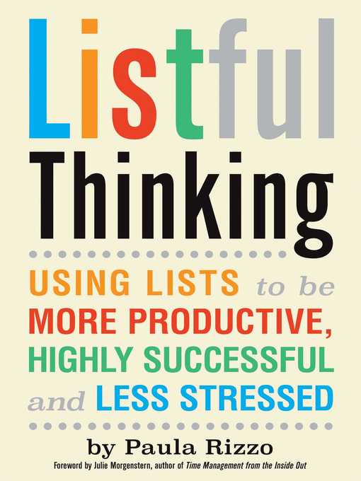 Title details for Listful Thinking by Paula Rizzo - Available